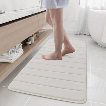 Buganda Memory Foam Bath Mat 47 x 20, Ultra Soft Absorbent Bathroom Rugs