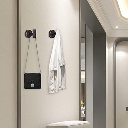 Bathroom Robe Towel Hooks Coat Wall Hook Stainless Steel Heavy Duty Door Hanger Clothes Cabinet Closet Sponges Hook for Bathroom Bedroom Kitchen Hotel Pool 4 Packs (Oil Rubbed Bronze)