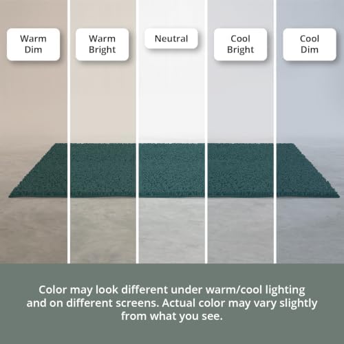 MAYSHINE Large Plush Shaggy Chenille Bath Mat, 39"x24", Extra Soft, Super Absorbent, Non-Slip Bathroom Rug, Fluffy Microfiber, Area Rug Sets for Bathroom Floor, Kitchen, Living Room, Teal