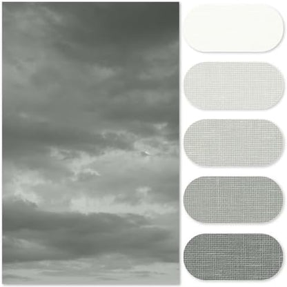 jinchan Extra Long Grey Shower Curtain for Bathroom 70x84 inch 12 Hooks