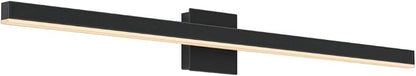 Aipsun 40 inch Modern Black Vanity Light LED Bathroom Vanity Light Fixtures Black Wall Light for Bathroom (Warm White)