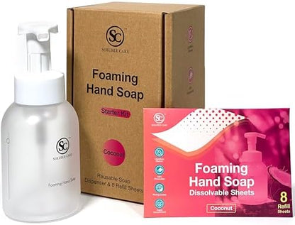 Hand Soap Sheet Starter Kit: Coconut Scent, Makes 4 Bottles
