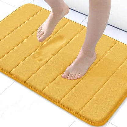 Buganda Memory Foam Bath Mat 24 x 16, Ultra Soft Absorbent Bathroom Rugs