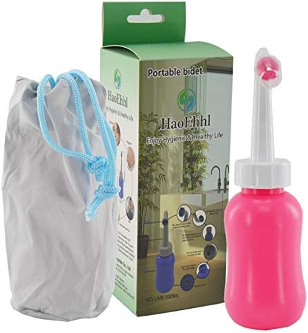 Upside Down Bidet for Postpartum Care, Old People&Child Cleansing.Portable Bidet Sprayer and Travel Bidet with Hand Held Bidet Bottle for Personal Cleansing (S, red)