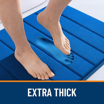 OLANLY Memory Foam Bath Mat 30x20, Super Soft and Absorbent Bathroom Rugs