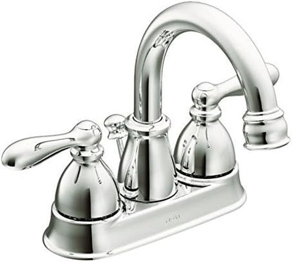 Moen WS84667 Two-Handle High Arc Bathroom Faucet, Chrome