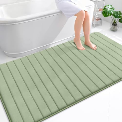 OLANLY Memory Foam Large Bath Mat 70x46, Super Soft Absorbent Bathroom Rugs
