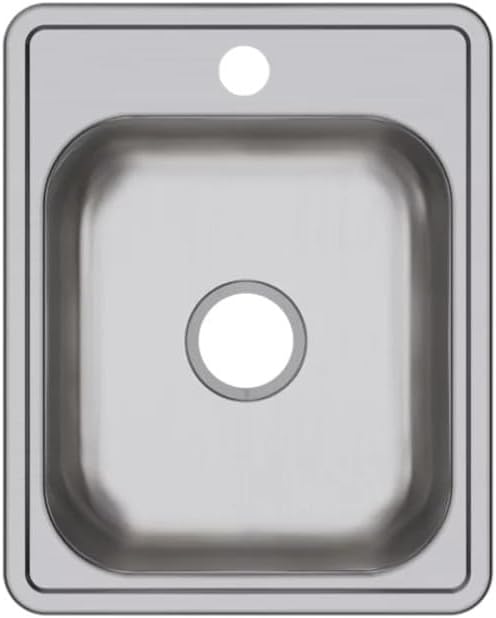 Elkay Dayton D117213 Single Bowl Top Mount Stainless Steel Bar Sink