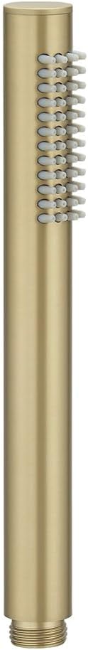 Hand Shower Round Wand Handheld Shower Spray High Pressure Single Function Luxury Hand Showerhead Brushed Gold