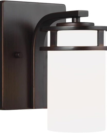 Generation Lighting 4121601-05 1-Light Robie Bath Fixture Wall Lamp Chrome 4121601-05, Bathroom Light Fixture for Home Decor, Vanity Light Fixture Uses A19 Standard or LED Light Bulbs