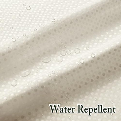 Gibelle No Hook Cloth Ivory Shower Curtain with Liner, 36x74