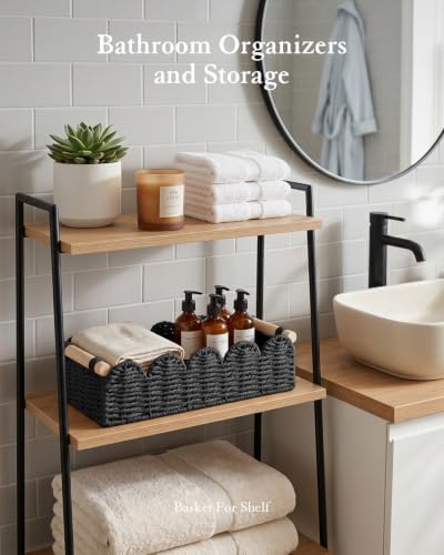 Toilet Paper Storage Basket for Toilet Tank, Bathroom Organizer