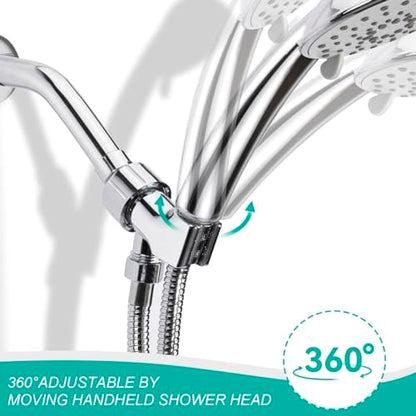 MAAYAYA Brass Ball Shower Holder, 360° Adjustable ABS Bracket, Chrome
