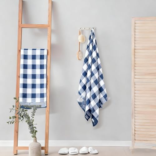 2-Pack Microfiber Bath Towels (27x54 Inches) - Ultra Soft & Quick Dry, 3X Absorbency, Lightweight for Gym, Yoga, Travel & Spa - Perfect for Home, Fitness & Post-Workou