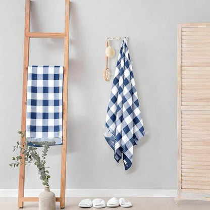 2-Pack Microfiber Bath Towels (27x54 Inches) - Ultra Soft & Quick Dry, 3X Absorbency, Lightweight for Gym, Yoga, Travel & Spa - Perfect for Home, Fitness & Post-Workou