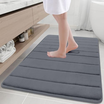 Buganda Memory Foam Bath Mat 40 x 32, Ultra Soft Absorbent Bathroom Rugs