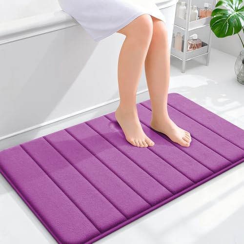 OLANLY Memory Foam Bath Mat 36x24, Super Soft and Absorbent Bathroom Rugs