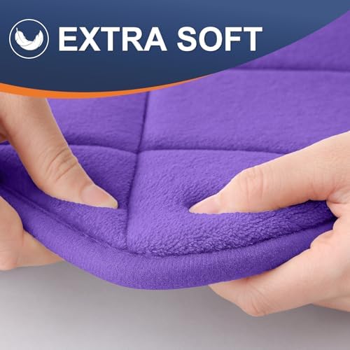 OLANLY Memory Foam Bath Mat 47x32, Ultra Soft and Absorbent Bathroom Rugs