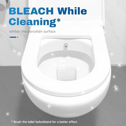 Vacplus Toilet Bowl Cleaner Tablets, 80 Pack, Auto Bleach, Long-Lasting
