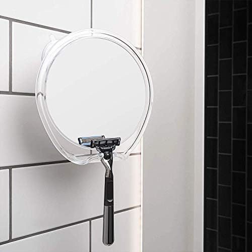 Luxo Shower Mirror Fogless for Shaving, Shower Shaving Mirror - White/Clear