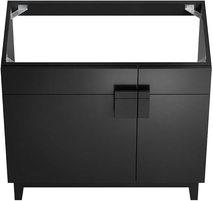 Modway EEI-6400-BLK Miles 36” Bathroom Vanity Cabinet (Sink Basin Not Included), Black