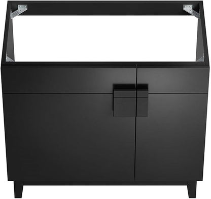Modway EEI-6400-BLK Miles 36” Bathroom Vanity Cabinet (Sink Basin Not Included), Black