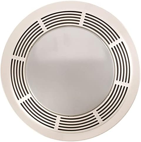Broan-NuTone 750 Round Fan and Light Combo for Bathroom and Home, White Grille with Glass Lens, 100-Watts, 3.5 Sones, 100 CFM