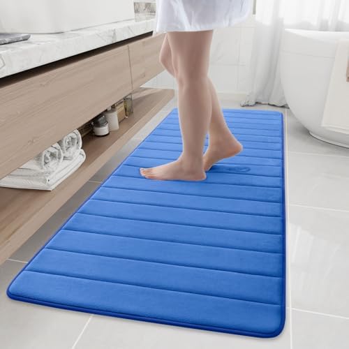 Buganda Memory Foam Bath Mat 70 x 24, Ultra Soft Absorbent Bathroom Rugs
