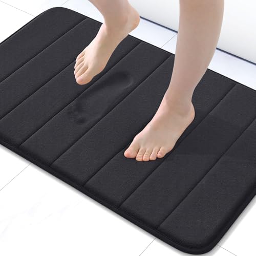 Buganda Memory Foam Bath Mat 24 x 16, Ultra Soft Absorbent Bathroom Rugs