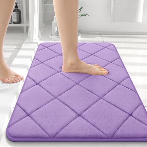 OLANLY Memory Foam Bath Mat 36x24, Ultra Soft and Absorbent Bathroom Rugs