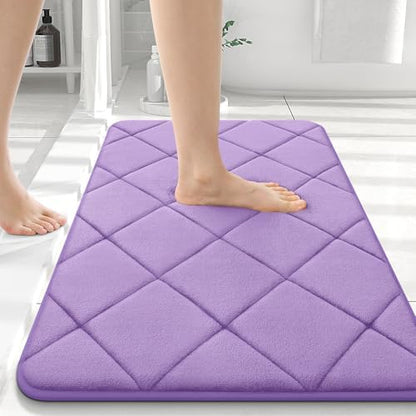 OLANLY Memory Foam Bath Mat 36x24, Ultra Soft and Absorbent Bathroom Rugs