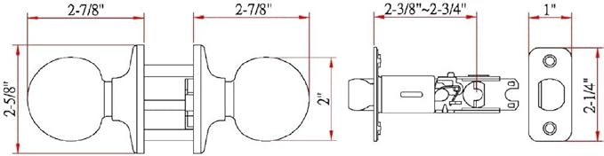 Design House 781872 Ball Passage Hall and Closet Door Knob Satin Nickel
