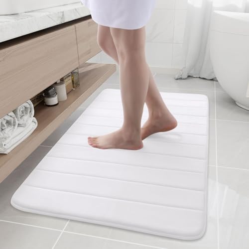 Buganda Memory Foam Bath Mat 44 x 24, Ultra Soft Absorbent Bathroom Rugs