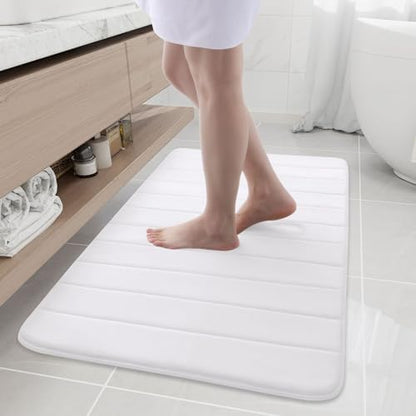 Buganda Memory Foam Bath Mat 44 x 24, Ultra Soft Absorbent Bathroom Rugs