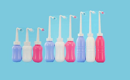 Upside Down Bidet for Postpartum Care, Old People&Child Cleansing.Portable Bidet Sprayer and Travel Bidet with Hand Held Bidet Bottle for Personal Cleansing (S+M, purple)