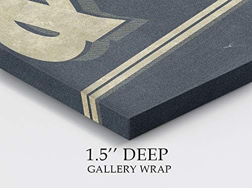 Renditions Gallery Fresh Soap & Water Sign Vintage Bathroom Décor Gallery Wrapped Canvas Wall Art, 12x18, Vintage Fresh Soap & Water Sign
