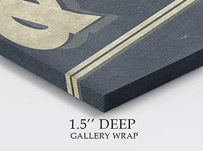 Renditions Gallery Fresh Soap & Water Sign Vintage Bathroom Décor Gallery Wrapped Canvas Wall Art, 12x18, Vintage Fresh Soap & Water Sign