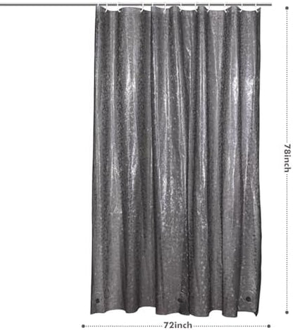 Bostofy Waterproof Shower Curtain Liner EVA 8G - Rust-Proof Hooks, Heavy-Duty Magnets - Enhance Your Bathroom with Durability and Elegance, 72L x 78H Inches