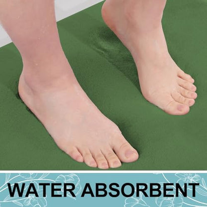 Smiry Memory Foam Bath Mat 36x24, Extra Soft and Absorbent Bathroom Rugs