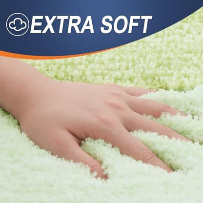 OLANLY Small Bathroom Rugs 24x16, Extra Soft Absorbent Microfiber Bath Rugs