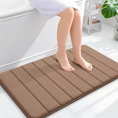 OLANLY Memory Foam Bath Mat 36x24, Super Soft and Absorbent Bathroom Rugs