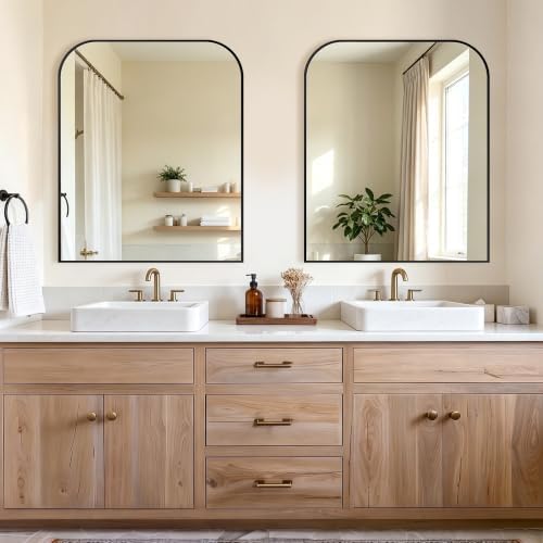 Bathroom Black Vanity Mirror for Over Sink, 36" x 30"