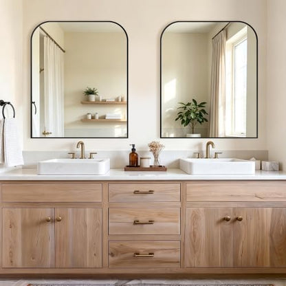 Bathroom Black Vanity Mirror for Over Sink, 36" x 30"