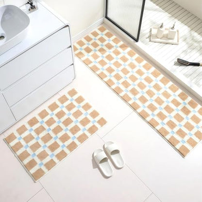 GIB Bathroom Rugs 32"x20", Extra Soft Absorbent Bath Mat for Bathroom Floor