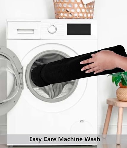 COTTON CRAFT Bath Mats - 2 Pack Step Out Tub Shower Floor Mat -21x30- Black