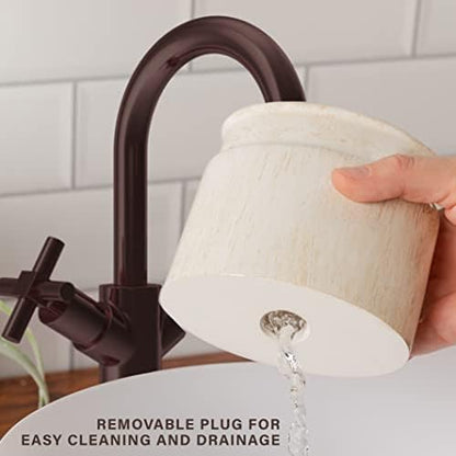 Creative Scents Rustic Luxe Beige 4 Piece Bathroom Accessories Set
