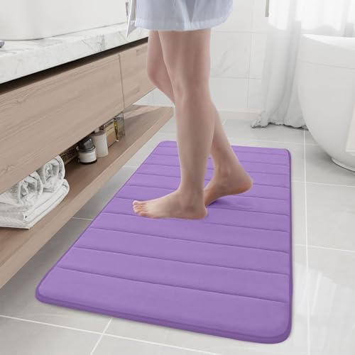 Buganda Memory Foam Bath Mat 44 x 24, Ultra Soft Absorbent Bathroom Rugs