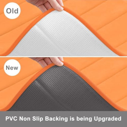 Buganda Memory Foam U-Shaped Toilet Rugs 24 x 20, Absorbent Bathroom mat