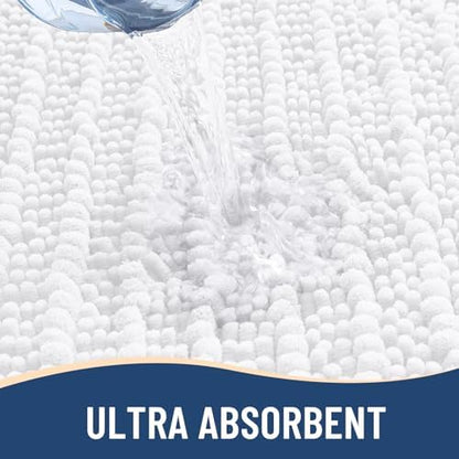 Arotive Round Bathroom Rugs 24x24, Soft Absorbent Chenille Shaggy Bath Mat