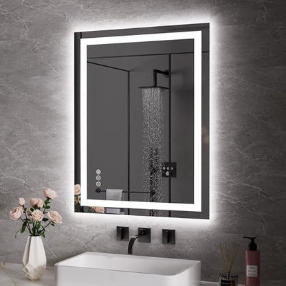 JISOSO LED Bathroom Mirror, Bathroom Vanity Mirror, 28"x36"